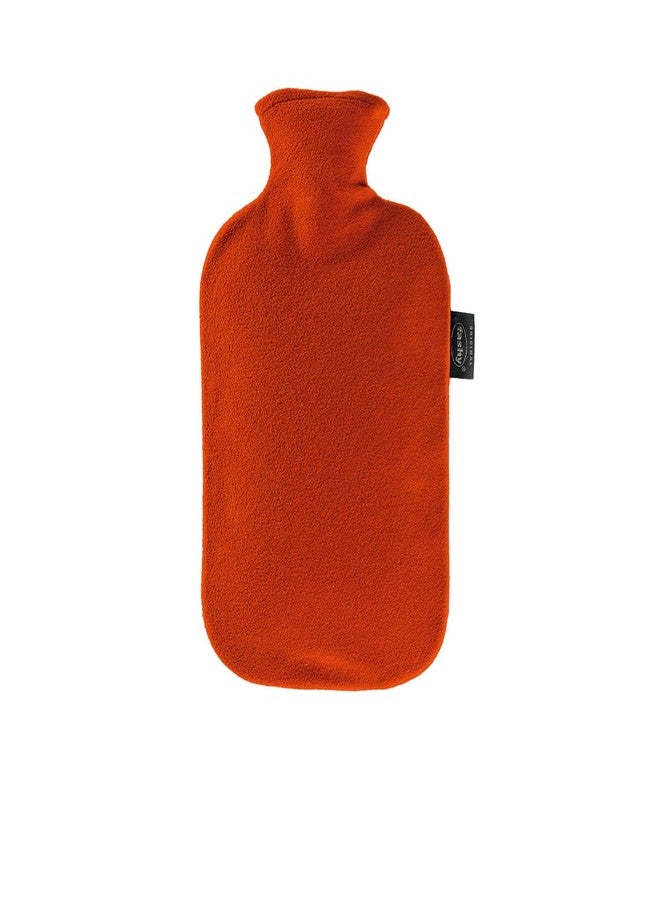 Fashy Hot Water Bottle with Fleece Cover Red 2.0L - Image 1